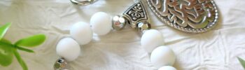 tasbih blanc argenté machAllah